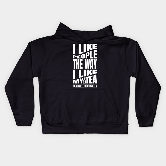 I like people Kids Hoodie by Frajtgorski